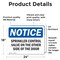 Signmission Sprinkler Control Valve On The Other Side, 24 in W x Rectangle, Vinyl Decal OS-2PACK-NS-D-1824-L-18394 - alternate 6